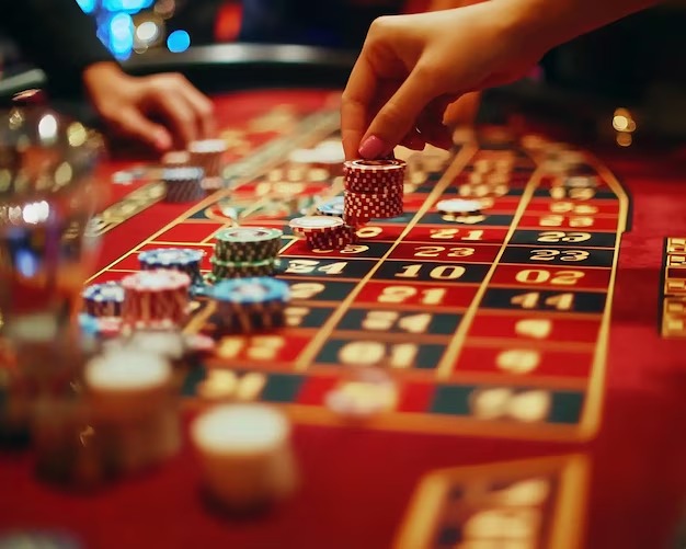 Our bintangslot Teen Patti studio table and dealer view